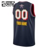Dres All-Star 2025 Prilagođeni Jordan Navy Swingman - Dječji